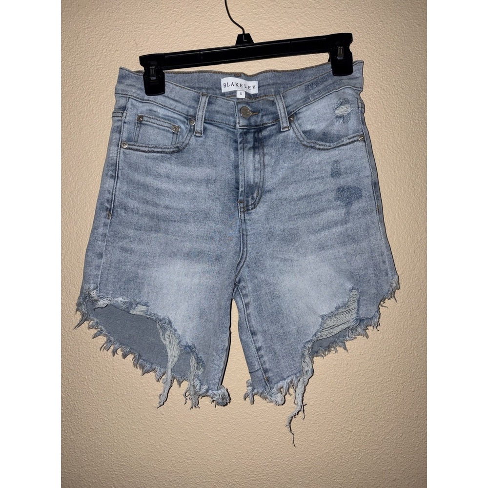 Blakeley Distressed Cut-off Blue Jean Shorts - Women's Size Small (S) - BLD1011